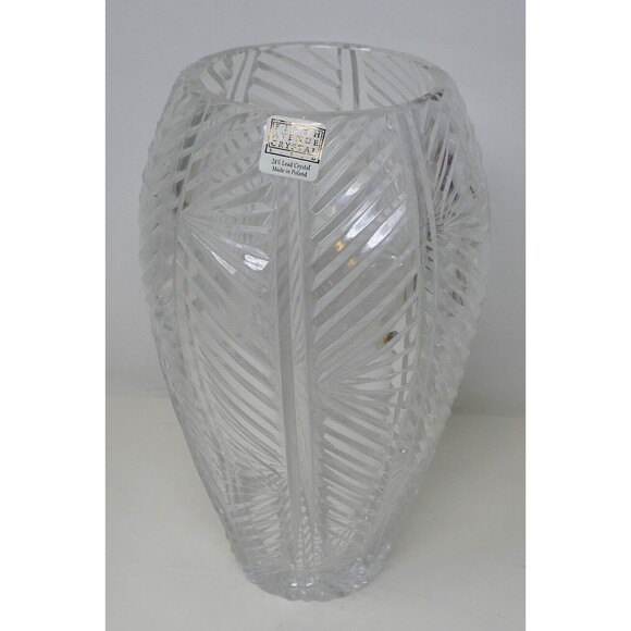 Fifth Avenue Lead Crystal Orleans 9" Vase ~ Made in Poland - Picture 2 of 12
